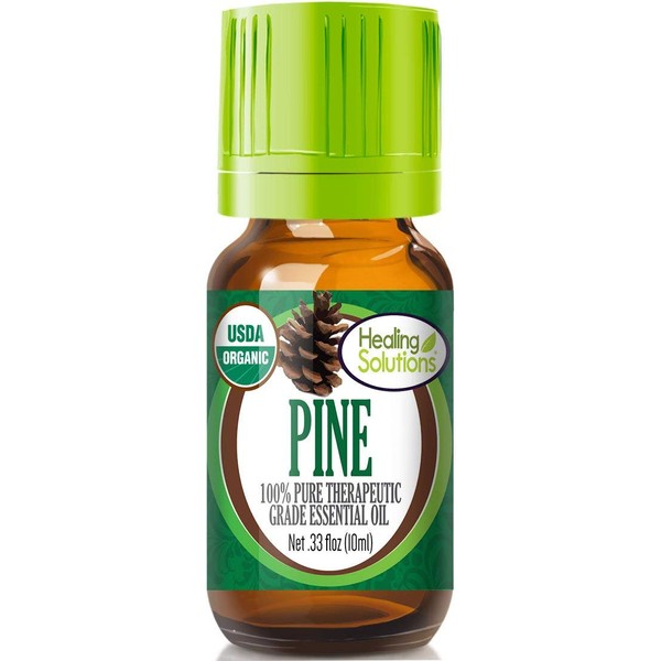 Healing Solutions Organic 10ml Oils - Pine Essential Oil - 0.33 Fluid Ounces