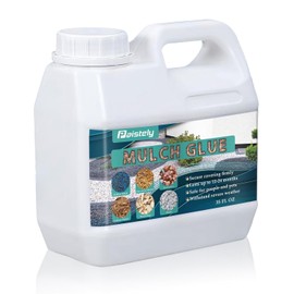 Mulch Glue for Landscaping, 35 Oz Powerful Concentrated Mulch Glue for Pea Gravel, Rock Glue, Gravel Binder, Secure Covering Firmly, Non-Toxic Mulch Glue for Rocks for Locking Most Mulches