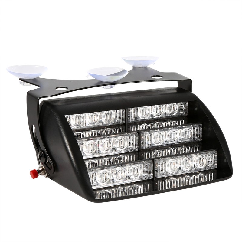 Car Police Strobe Warning Light Lamp 18 LEDs Dash Emergency