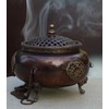 DharmaObjects Tibetan Traditional Hanging Incense Burner Copper (6 x 4.5