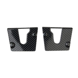 Fewshaw Carbon Fiber Style Door Lock Cover Buckle Protection Decor for 2005-2013 Chevy Corvette C6