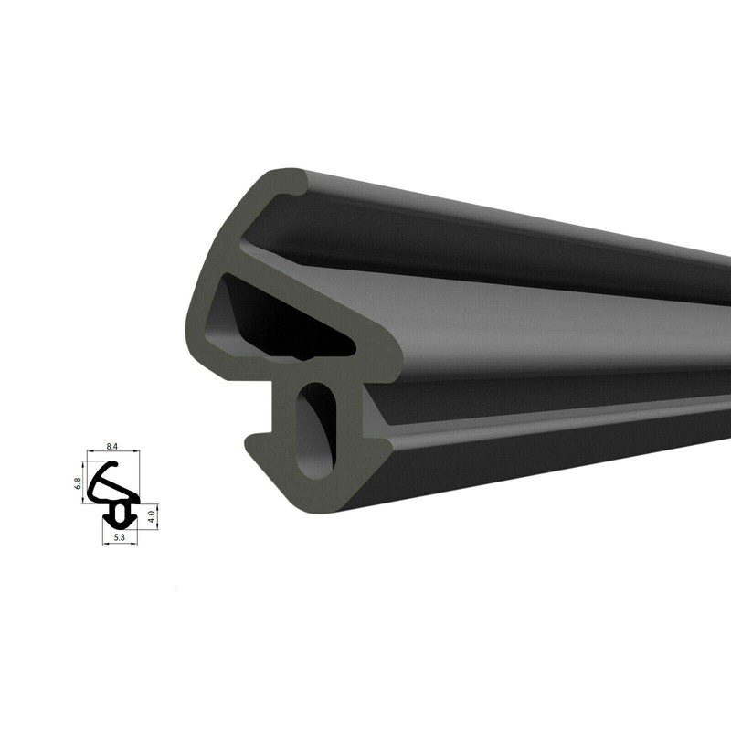 DQ-PP Rubber Window Seal, Black, for PVC Windows, Plastic Window