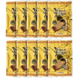 Korea Seasoned Dried Squid Snack 꽃보다오징어 (Soft 15g x 10)