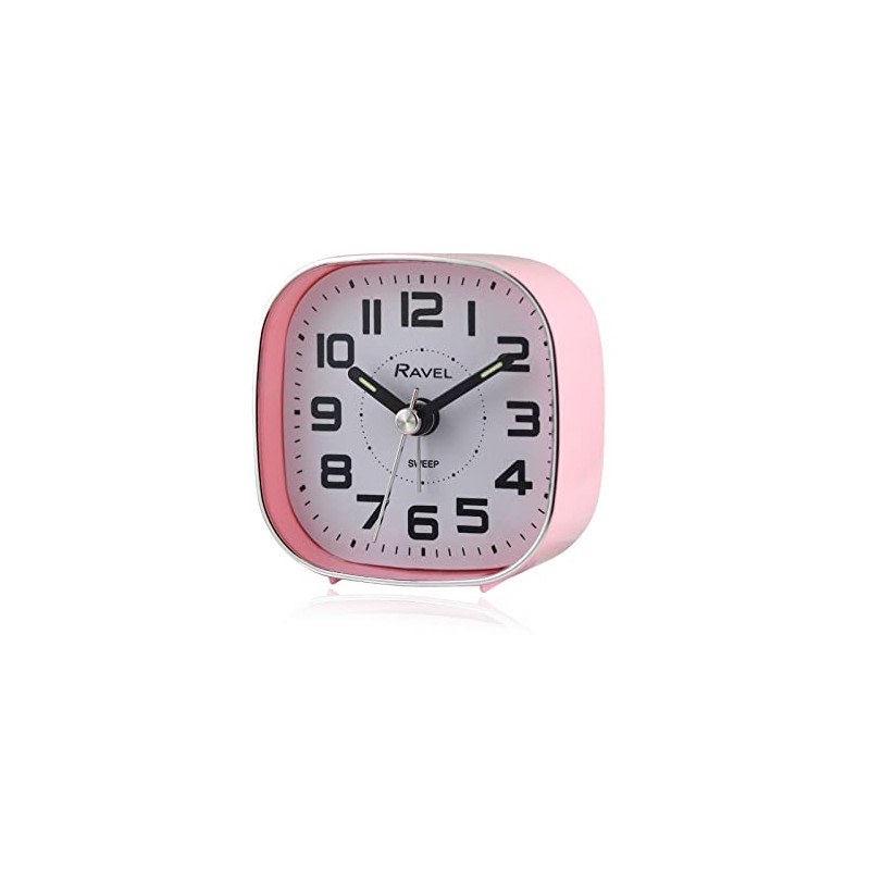Ravel - Petite Bedside Quartz Alarm Clock with Sweep Second