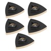 5PCS Wool Polishing Pad with Alloy Steel Base Triangular Felt