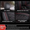 Unbranded Front Row Car 2-Seat Covers Faux Leather Protector For
