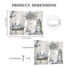 Xuejiaku Light Switch Cover Rustic Nautical Anchor Sailboat Compass Lighthouse