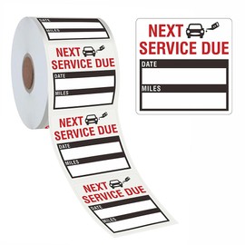 YUHENGCT 300 Pieces Oil Change Window Stickers Static Cling, Oil Change Reminder Sticker for Windshield with No Residue, Clear Next Service Due Labels for Car Auto Vehicle