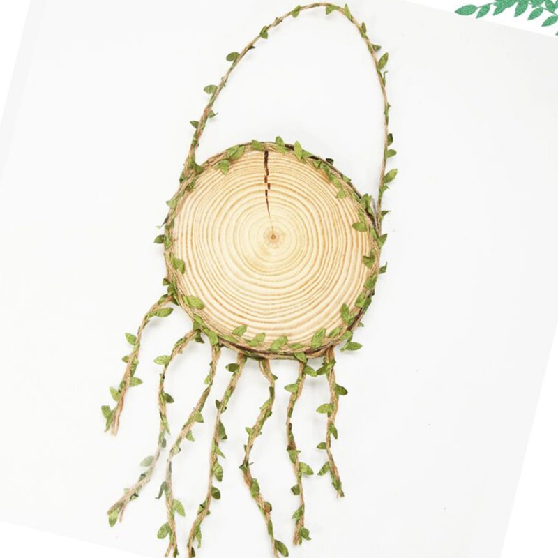 SPDTECH Burlap Leaf Ribbon 33 Feet 2PCS Natural Jute Twine