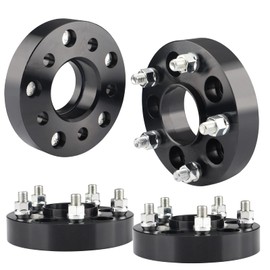 EZISOE 5x4.5 to 5x5 Hubcentric Wheel Adapters for JK Wheels on TJ YJ KK XJ ZJ Vehicle, 1.25'' 5x114.3mm to 5x127mm Convert Wheel Adapter 71.5mm Hub Core with 1/2 Thread Pitch