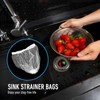 Sibba 200 Pcs Kitchen Disposable Mesh Sink Strainer Bag Flippable