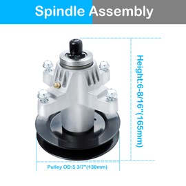 54" Rebuild Kit with 618-04126 Spindles Belt Fits for Cub Cadet SLT 1554 (Only Model 13AK11BK009 13AK11BK010), SLTX 1054 SLT-5400 (13AP62TK090)-2008, Spindle Replaces 918-04125,138" Belt 754-0642