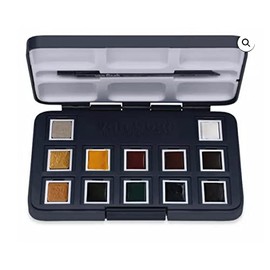Talens Van Gogh x Pen Love Water Colour Pocketbox with 12 Watercolour Paints