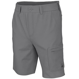 HUK Standard Next Level 10.5", Quick-Drying Fishing Shorts for Men, Overcast Grey, Medium