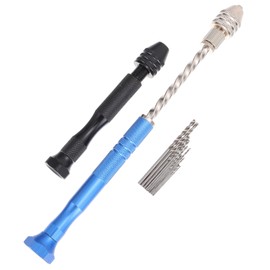 Mipcase Hand Drill Set Steel Pin Vise Jewelry Drills for Precision Crafting Durable Tools for More