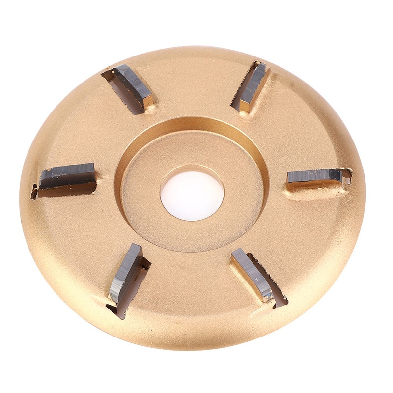 6T Golden Wood Carving Disc Engraving Blade Woodworking Milling Cutter