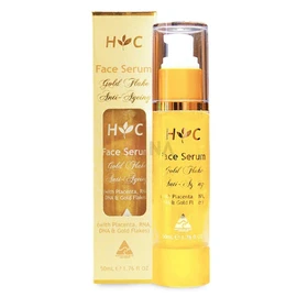 Healthy Care Anti-Ageing Gold Flake Face Serum, 50 ml | With placenta, RNA,DNA & gold flakes