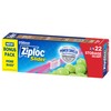 Ziploc Quart Food Storage Slider Bags, Power Shield Technology for
