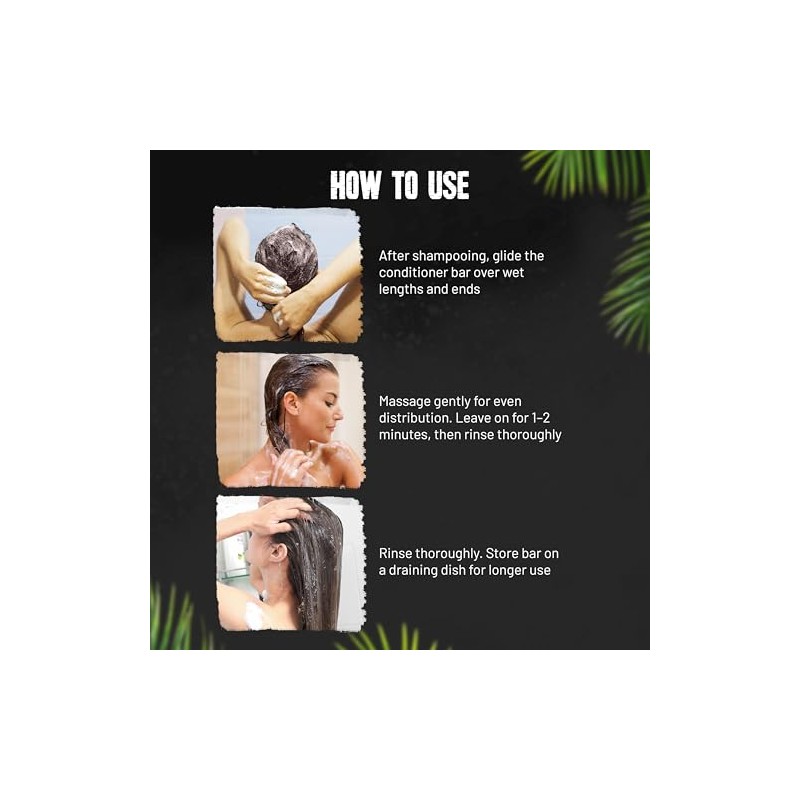 Shampoo and conditioner (Aceite de Ricino, Conditioner Bar)