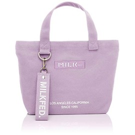 Milkfed 103201053015 Bar and Under Logo Lunch Tote, light purple