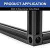 Seekliny 8pcs 2020 Corner Cube M6 Black for V-Slot 2020