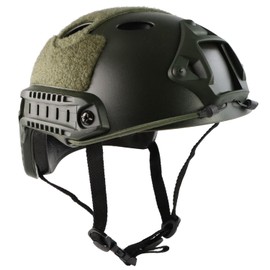 Booiu Tactical Helmet Airsoft Fast Helmet Airsoft Ballistic Helmet - PJ Helmet M Size (Green)…