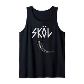 Skol Cheer Viking Drinking Horn Norse Heritage Gift Tank Top