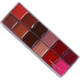 Paleta De Colores Para Labios Maquillaje Labial Mate Con Paleta De Estuche Compacto De Brillo Labial Para Hija, Esposa Y Madre