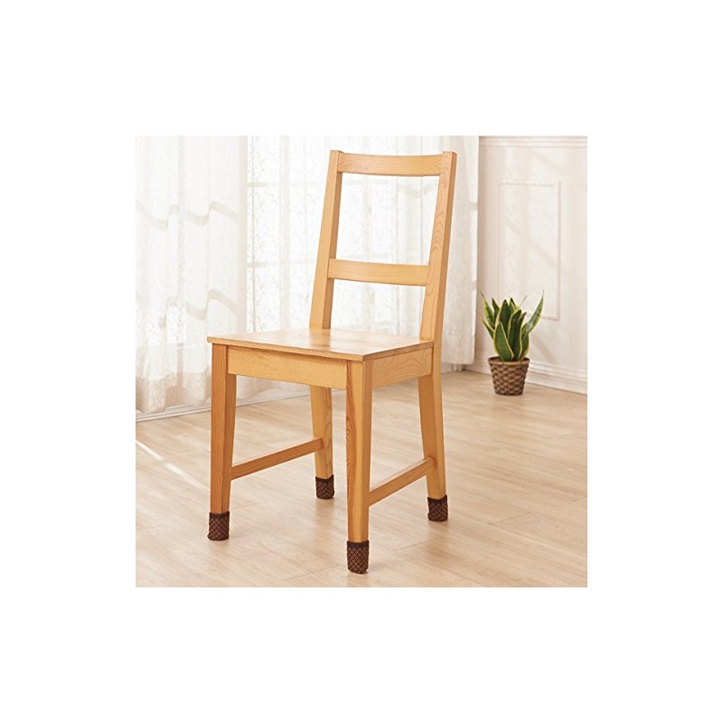 Eyedia Stay-resistant Chair Leg Socks, 16 Pack, Brown