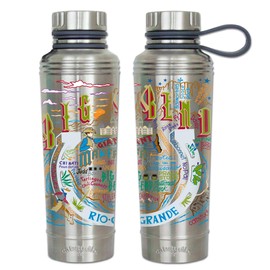 Catstudio Big Bend Stainless Steel Water Bottle | BPA Free Triple Wall Insulation with Non Slip Bottom | Great for Running, Hiking, Sports, & Travel