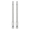 sourcing map 2pcs T25 Security Torx Bit 1/4" Hex Shank