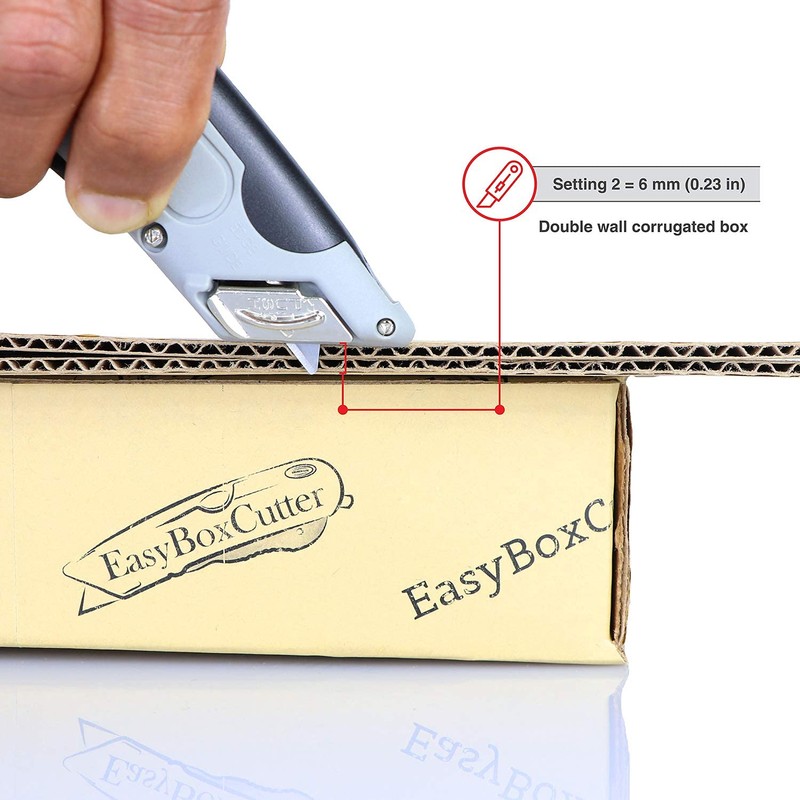 Modern Box Cutter with High Density Blades for Industrial Use