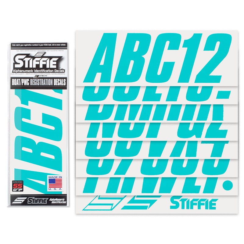 STIFFIE Shift Candy Blue 3" Super Sticky Boat & PWC