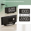 Digital Clock Large Display for Bedrooms, 8.7" LED Dual Alarm
