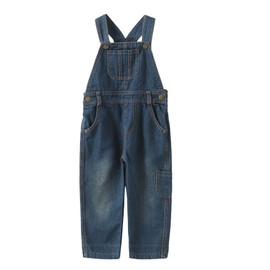 Grandwish Boys Girls Casual Denim Bib Overalls 5