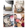 Travel Makeup Bag, Large PU Leather Cosmetic Case with Brush