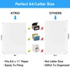 KTRIO Clear Folders Sleeves Plastic Documents Project Pockets 100 Pack,