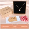 Temoto Valentines Day Gifts for Her Women Heart Necklace