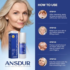 Crema de estiramiento facial instantneo Crema de arrugas para mujeres Cuidado de la piel coreano 1.0 fl oz                                            