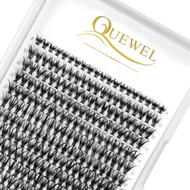 QUEWEL Lash Clusters 240Pcs Cluster Lashes 30D 0.07C Curl Mix8-14mm Individual Lashes Soft&Comfortable DIY Eyelash Extension at Home(30D 0.07C MIX8-14)