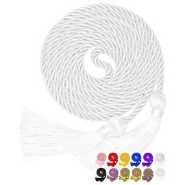 Graduation Honor Cord with Tassels for Grad Days and Graduation Students (White)