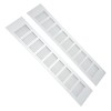 2 Pcs Air Vent Ventilation Grille Aluminium Alloy Rectangular Vent