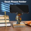 Akulgaci Medieval Knight Pen Holder with Sword, Kneeling King's Guard