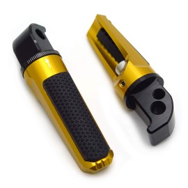 XKMT- (5 Colors) Passenger CNC Footrest Foot Pegs Pedal Footpegs Compatible with YZF TMAX XMAX N-MAX FZ1/FZ6 XJR1300/1200 MT03/MT07/MT09/MT10 [P/N: GZSP-SP-011-Y2]