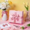 5 Rolls Pink Satin Ribbon 120 Yard Solid Fabric Ribbon