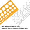 Circle Template, 1 mm - 36 mm Circles Diameter Hole