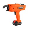 PIAOCAIYIN Tying Machine, 12v Orange Automatic Rebar Tying Machine, 8-34mm Rebar Tie Tool, Upgraded Rebar Tie Gun with Charger, Rechargeable Tying Gun for Civil Building Floor Pipe Heating Floor Mesh