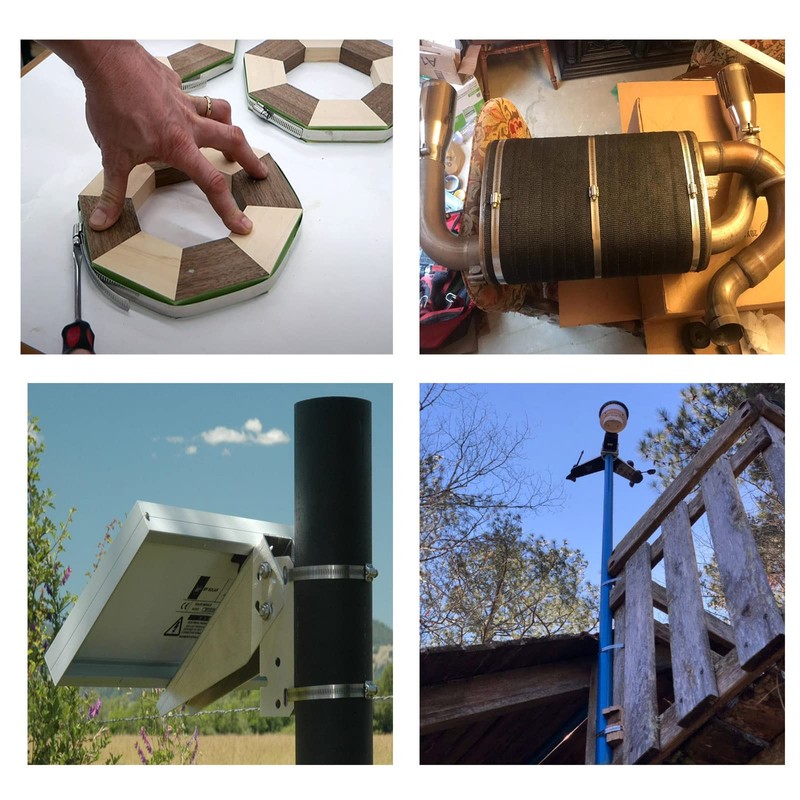 304 Stainless Steel Hose Clamp Assortment Kit DIY, Cut-To-Fit 35