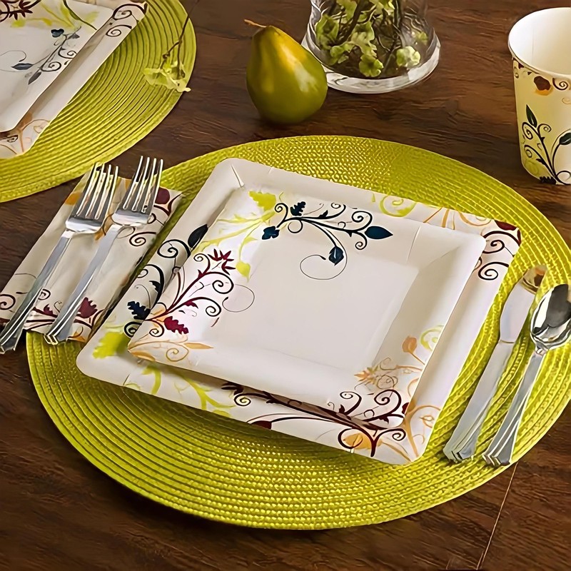 Plastic Cutlery Silverware Heavyweight Disposable Flatware, Plastic Cutlery Like Silver