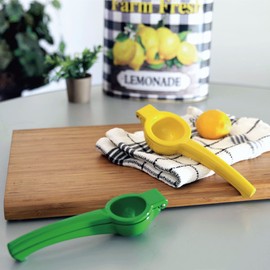 Juice Squeezer Commercial Quality Grade for Lime Lemon Citrus Orange, Supreme Housewares Die Cast Aluminum Metal Manual Squeezer Hand Juicer Kitchen Tool (Lemon & Lime Squeezer)